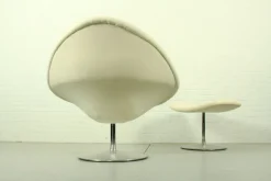 Vintage Globe Sessel & Fußhocker von Pierre Paulin für Artifort, 1960er