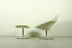 Vintage Globe Sessel & Fußhocker von Pierre Paulin für Artifort, 1960er