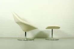 Vintage Globe Sessel & Fußhocker von Pierre Paulin für Artifort, 1960er