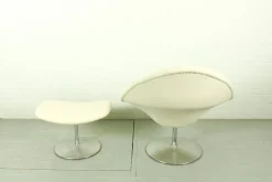 Vintage Globe Sessel & Fußhocker von Pierre Paulin für Artifort, 1960er