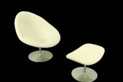 Vintage Globe Sessel & Fußhocker von Pierre Paulin für Artifort, 1960er