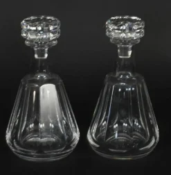 Vintage Harcourt Talleyrand Kristallglas Dekanter Baccarat zugeschrieben, 1950er, 2er Set