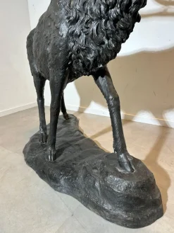 Vintage Hirschskulptur aus Bronze