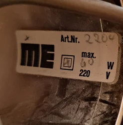 Vintage Hängelampe von Marbach Elektrik, 1970er