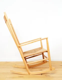 Vintage J16 Schaukelstuhl von Hans J. Wegner für FDB Møbler, 1960er