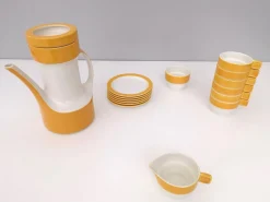 Vintage Kaffee- oder Teeservice von Riccardo Schweizer für Pagnossin Ceramica, 1970er, 16 Set