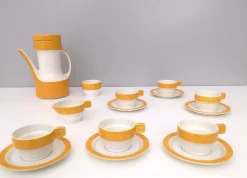 Vintage Kaffee- oder Teeservice von Riccardo Schweizer für Pagnossin Ceramica, 1970er, 16 Set