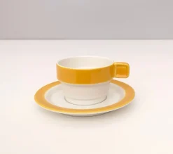 Vintage Kaffee- oder Teeservice von Riccardo Schweizer für Pagnossin Ceramica, 1970er, 16 Set