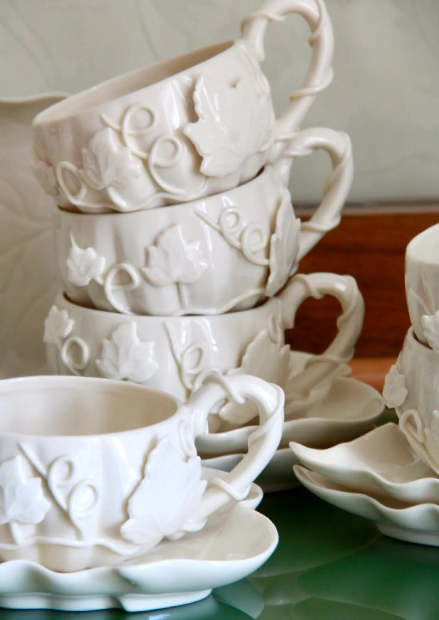 Vintage Kaffeeservice aus Porzellan von Henriette, 1990er, 10er Set