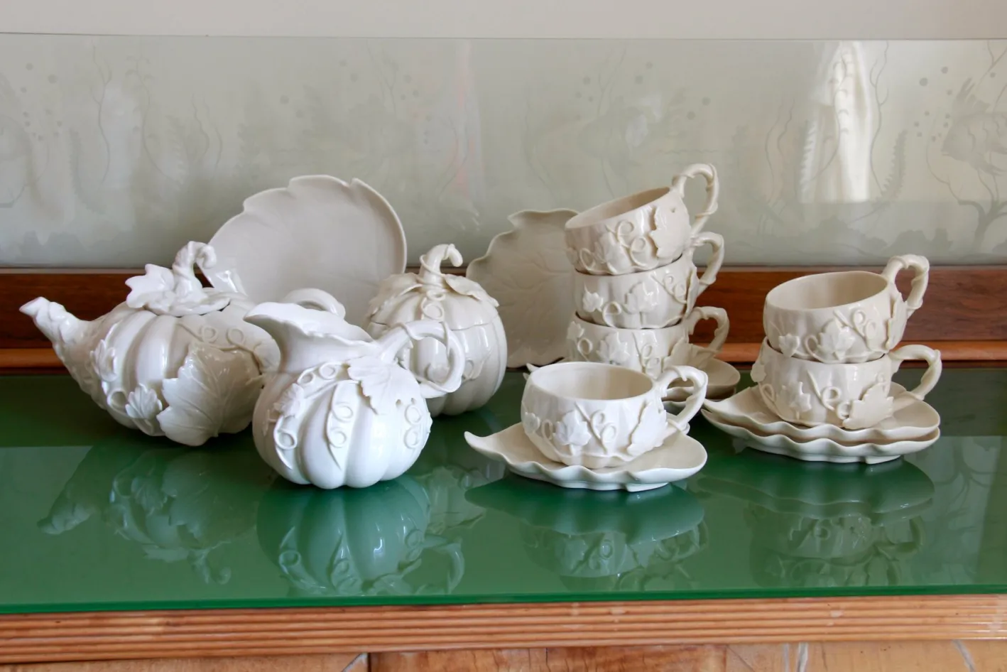 Vintage Kaffeeservice aus Porzellan von Henriette, 1990er, 10er Set