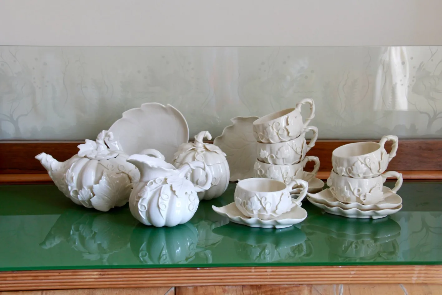Vintage Kaffeeservice aus Porzellan von Henriette, 1990er, 10er Set