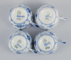 Vintage Kaffeetassen mit Untertassen aus Porzellan von Royal Copenhagen, 1930er, 8er Set