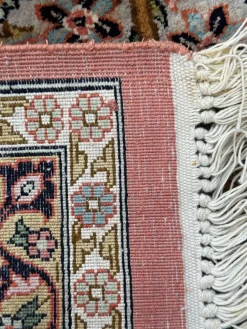 Vintage Kaschmir Teppich aus Seide, 1980er