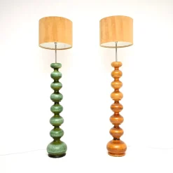 Vintage Keramik Bubble Stehlampen von Kaiser Leuchten für Kaiser-Leuchten, 1960, 2er Set