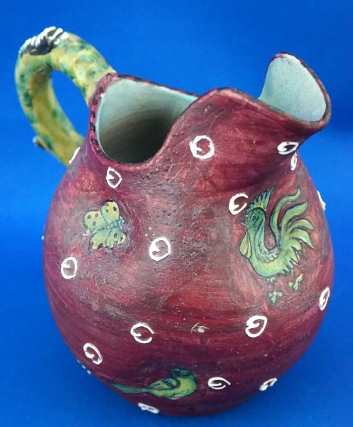 Vintage Keramikkaraffe von the Maiolica Artigiana Umbra Factory, 1950er