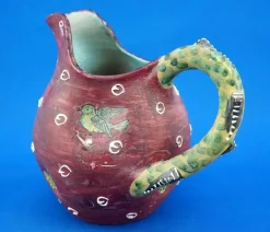 Vintage Keramikkaraffe von the Maiolica Artigiana Umbra Factory, 1950er