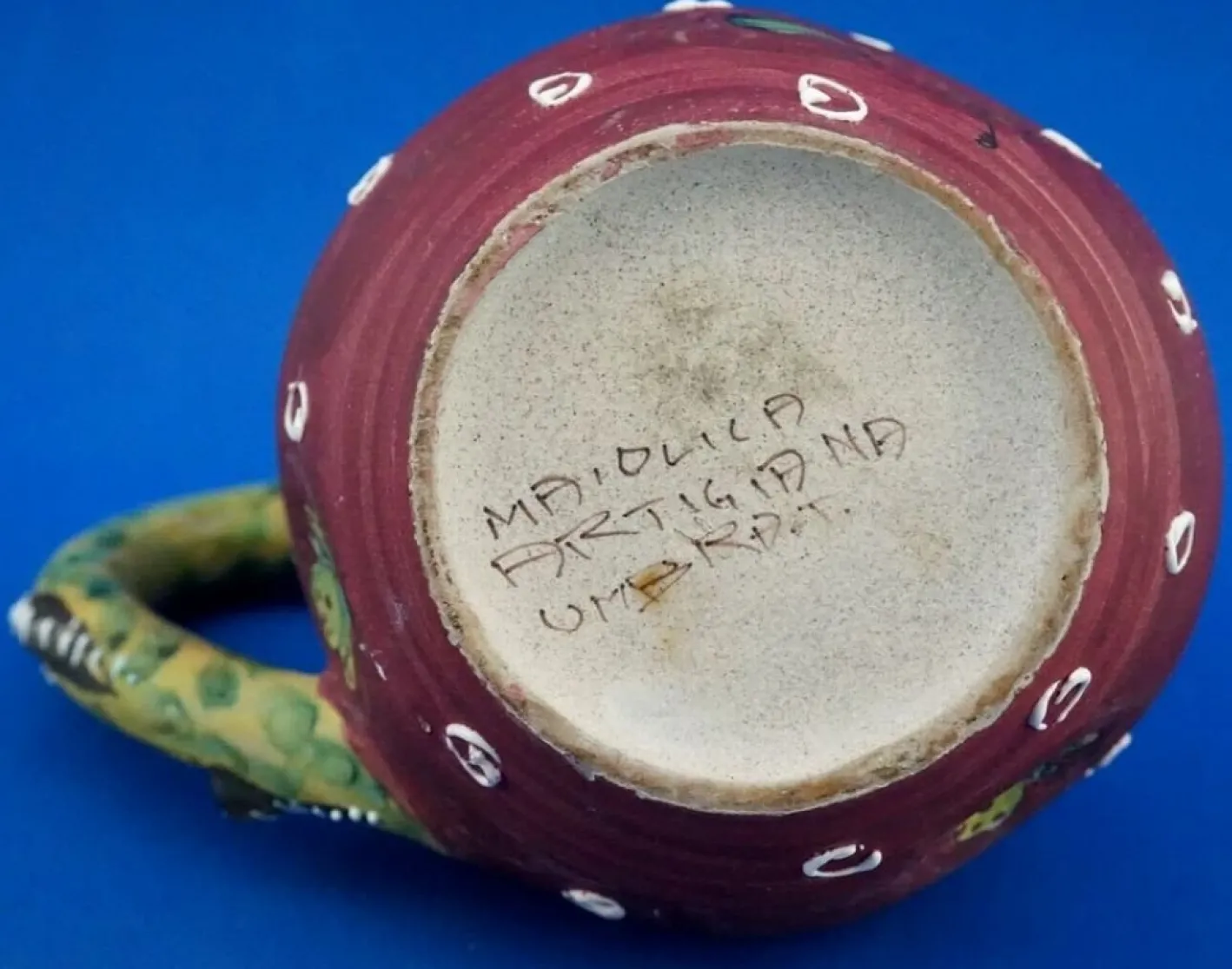 Vintage Keramikkaraffe von the Maiolica Artigiana Umbra Factory, 1950er