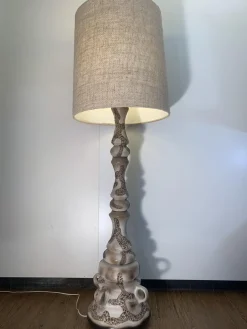 Vintage Keramik Stehlampe von Kaiser Idell / Kaiser Leuchten