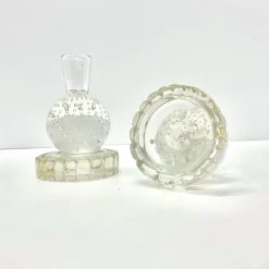 Vintage Kerzenhalter aus Muranoglas, 1940, 2er Set