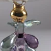 Vintage Kerzenhalter aus Venezianischem Glas & Gold, 1950er, 2er Set