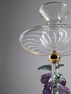 Vintage Kerzenhalter aus Venezianischem Glas & Gold, 1950er, 2er Set