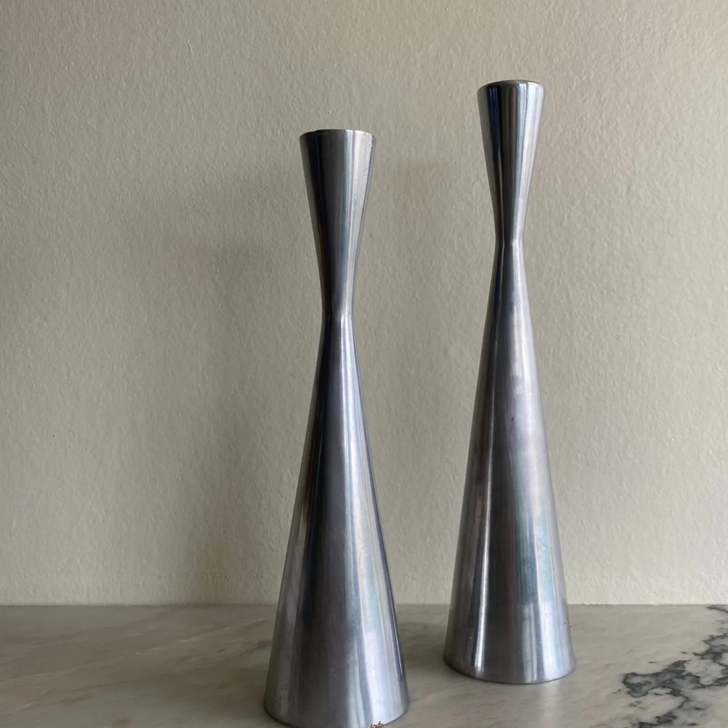 Vintage Kerzenhalter von Erika Pekkari, 1990, 2er Set