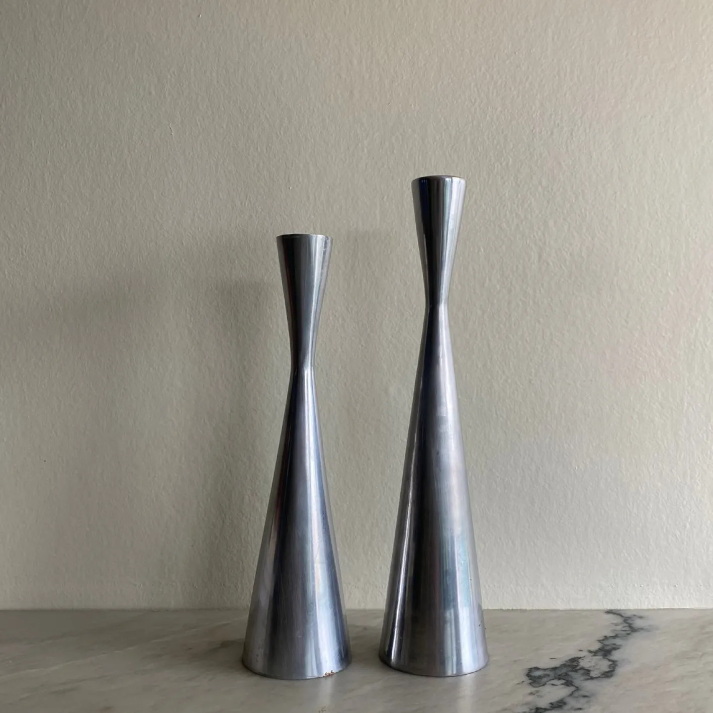 Vintage Kerzenhalter von Erika Pekkari, 1990, 2er Set