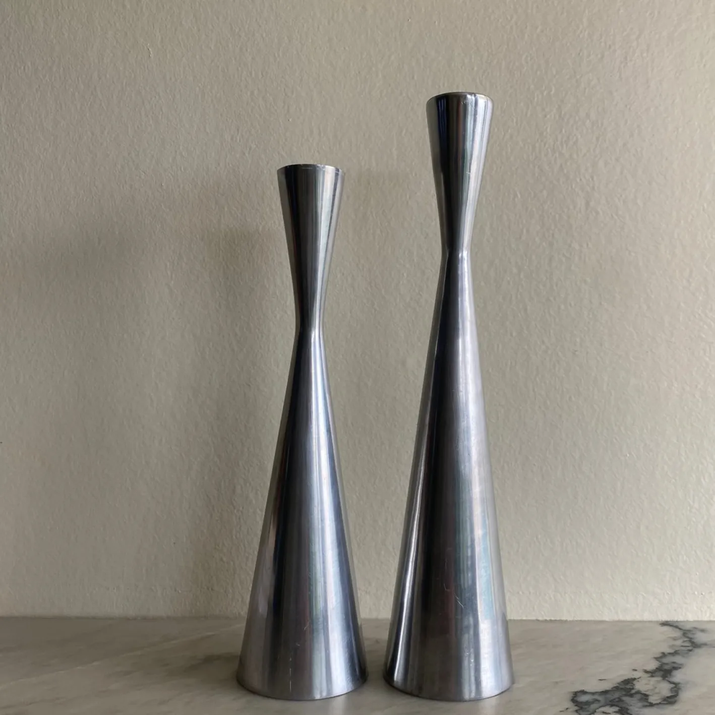 Vintage Kerzenhalter von Erika Pekkari, 1990, 2er Set