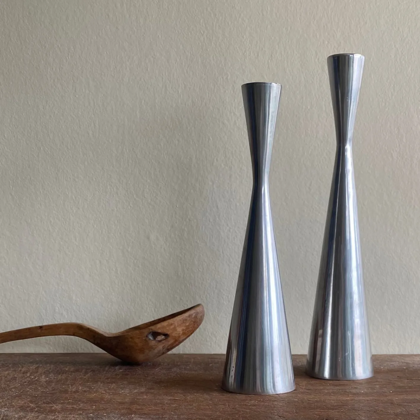 Vintage Kerzenhalter von Erika Pekkari, 1990, 2er Set