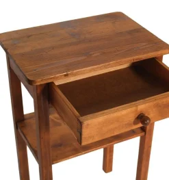 Vintage Kiefernholz Nachttisch, 1920er
