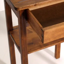 Vintage Kiefernholz Nachttisch, 1920er