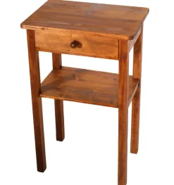 Vintage Kiefernholz Nachttisch, 1920er