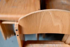 Vintage Kinder Schulstuhl aus Vollholz