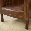 Vintage Klubsessel mit Lederbezug, 1990er, 2er Set