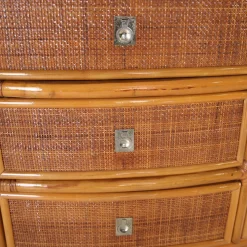 Vintage Kommode aus Rattan, 1970er