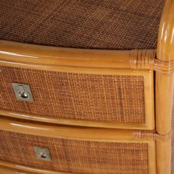Vintage Kommode aus Rattan, 1970er