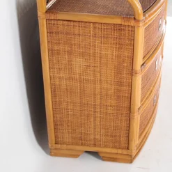 Vintage Kommode aus Rattan, 1970er