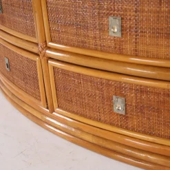 Vintage Kommode aus Rattan, 1970er