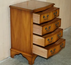 Vintage Kommode aus Wurzel- & Wurzel-Eibenholz, 2er Set