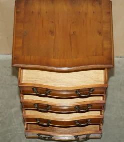 Vintage Kommode aus Wurzel- & Wurzel-Eibenholz, 2er Set