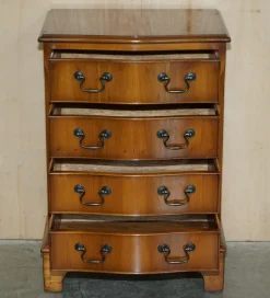 Vintage Kommode aus Wurzel- & Wurzel-Eibenholz, 2er Set