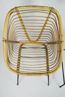 Vintage Korbstühle, 1970er, 2er Set