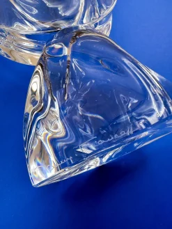 Vintage Kristallglas Kerzenhalter von Jean Daum für Daum, Frankreich, 1960er