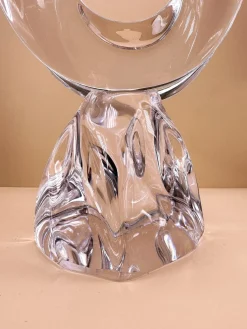 Vintage Kristallglas Kerzenhalter von Jean Daum für Daum, Frankreich, 1960er