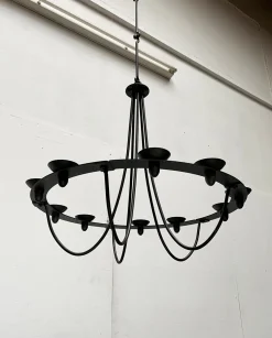 Vintage Kronleuchter aus Schmiedeeisen von Ehlén Johansson für Ikea, 1990er