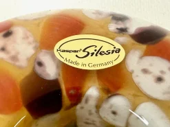 Vintage Kunstglas Kerzenhalter von Kaspar Silesia, 1960er