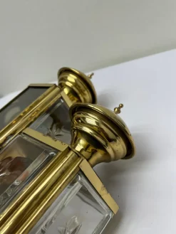 Vintage Kutschenlaterne Wandlampen, 1950er, 2er Set