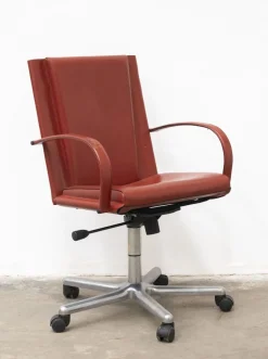 Vintage Lederstühle von Matteo Grassi, 1980er, 3er Set