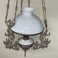 Vintage Öl Hängelampe, 1920er