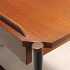 Vintage Mahogany Veneer Dressing Table, Italy, 1960s